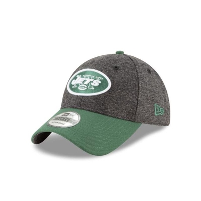 Grey New York Jets Hat - New Era NFL Tweed Turn 9TWENTY Adjustable Caps USA9537804